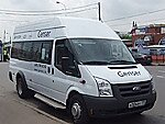 Бесплатный автобус Genser в пункт аренды автомобилей АрендаАвто-сро на Новорязанском шоссе